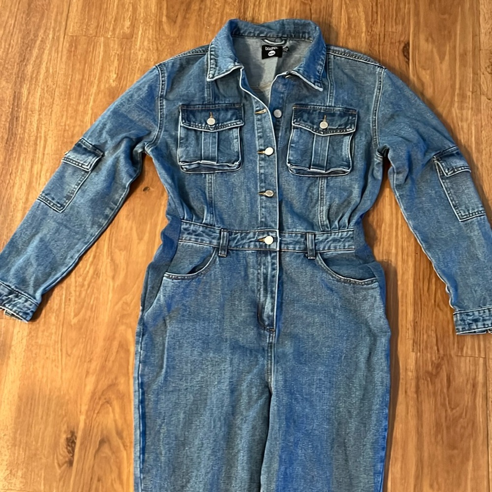 Boohoo Denim Boilersuit - image 1